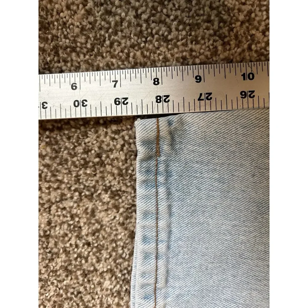 90s VTG Chic Jeans Women's 14 High Waist Light Blue Denim Tapered Mom Jeans USA